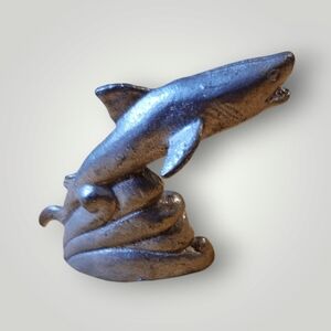 Shark Standing Ornament Vintage 2.5 inches long